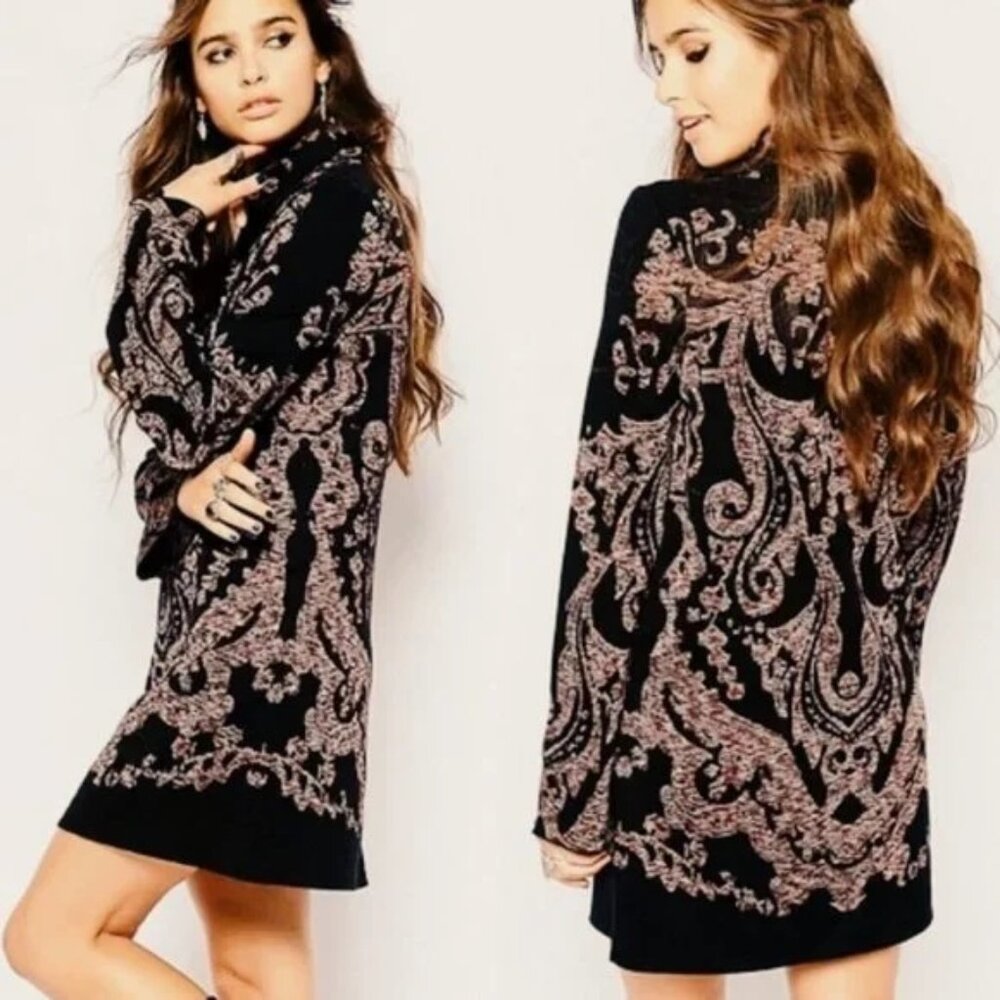 FREE PEOPLE Modern Love BOHO Mini Dress SZ S